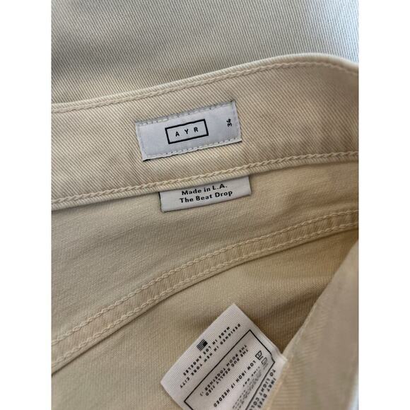 AYR The Beat Drop Barrel Leg Jeans in Straw Hat Size 34 - Picture 5 of 8